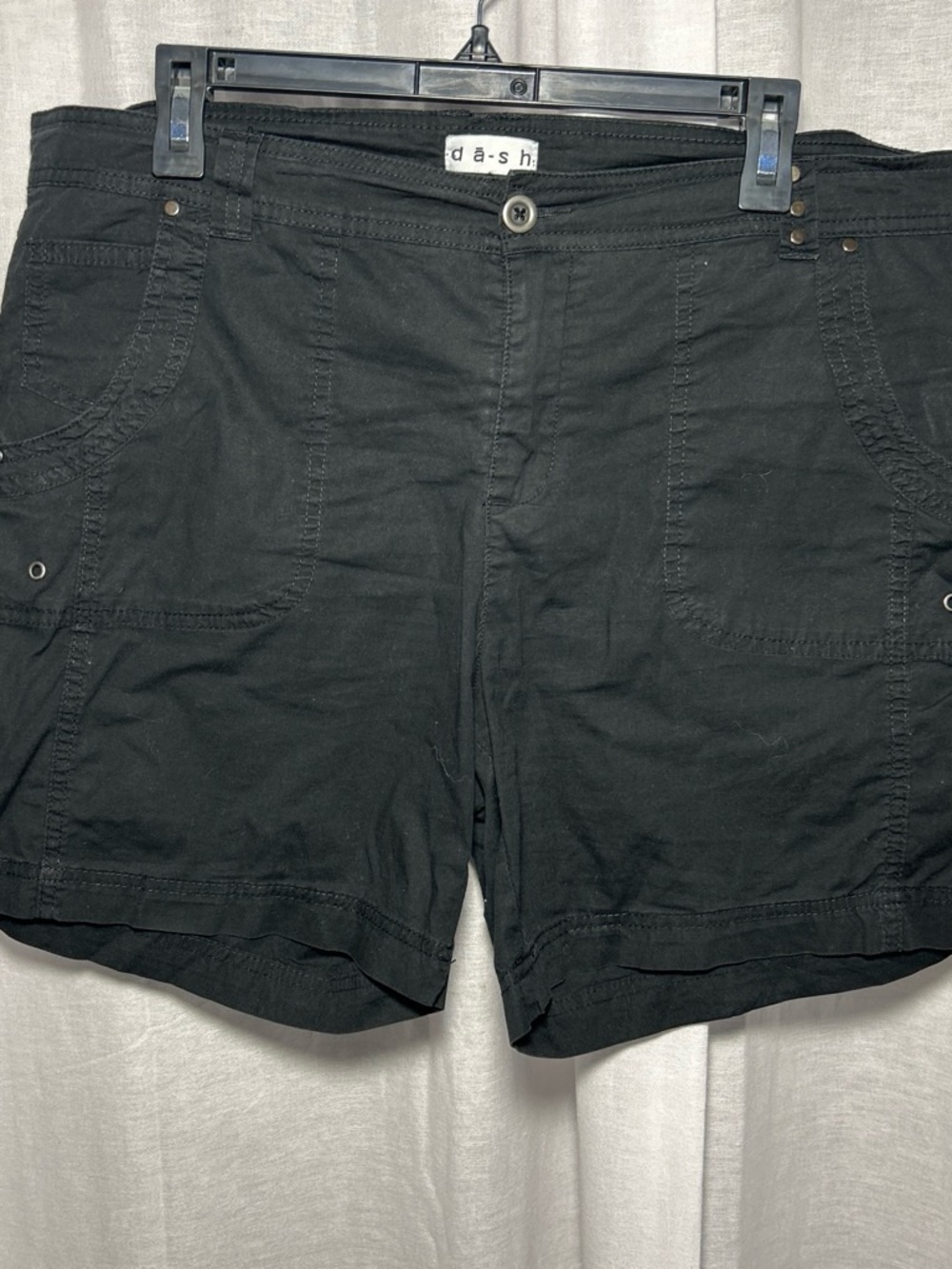 Dash Black Cargo Shorts for Women